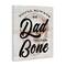 Stupell Industries Dad To The Bone Punny Skull Phrase Canvas Wall Art